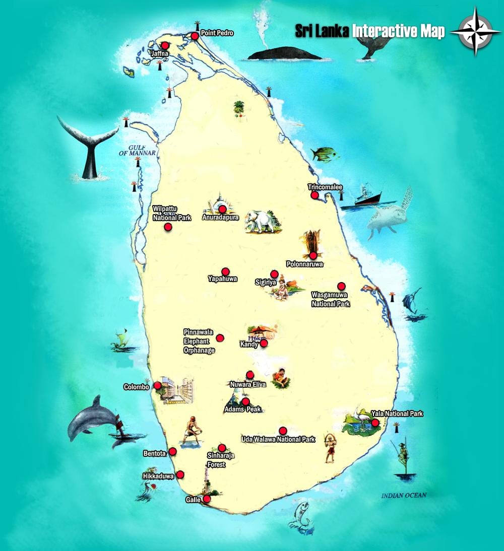 რუკა jaffna შრი ლანკა
