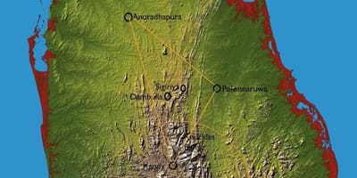რუკა hill ქვეყანა Sri Lanka