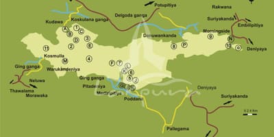 რუკა sinharaja შრი ლანკა