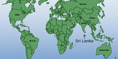 მსოფლიო რუკა გვიჩვენებს, შრი ლანკა